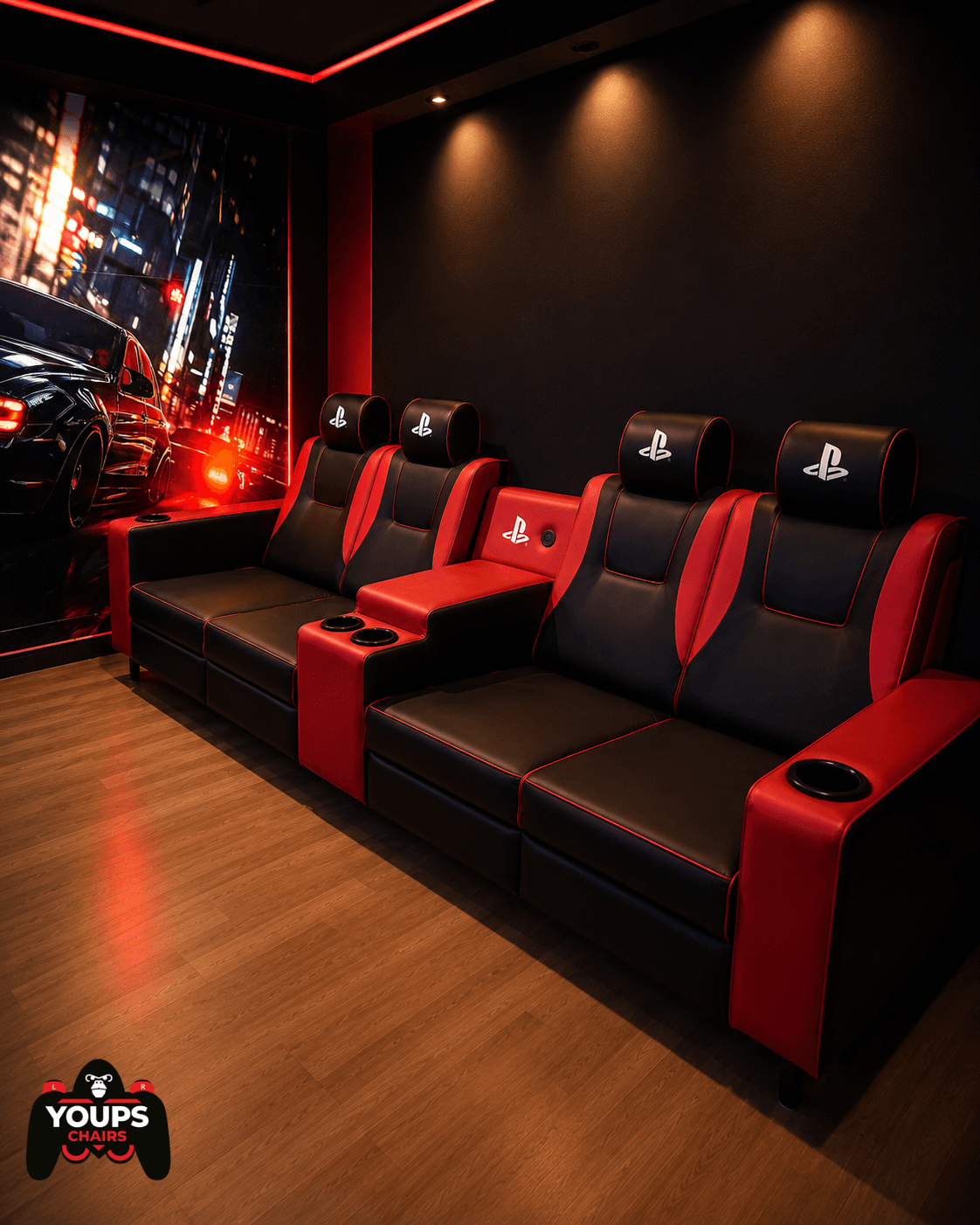 Dörtlü VIP Koltuk Takımı — 280 × 85 cm